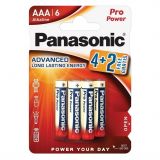 Baterii Alcaline AAA LR3 1.5V Panasonic Pro Power Blister 6