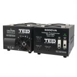 Transformator de tensiune, Convertor de la 220V la 110V si Reversibil 5000VA 4000W cu Carcasa si Regleta, TED Electric TED000255