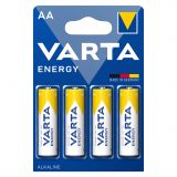 Baterii Alcaline AA LR6 1.5V Varta Energy Blister 4 4106