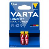 Baterii Alcaline AAA LR3 1.5V Varta Max Power Blister 2