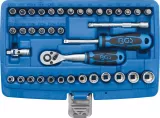 BGS 2151 Set chei tubulare Gear Lock, antrenare 1/4", 39 piese