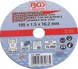 BGS 3266 Disc abraziv pentru taiere metal, 105x1.5x16.2