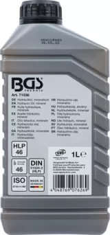 BGS 71036 Ulei hidraulic H46 mineral pentru cricuri & prese de rulmenti, pompe si cilindri hidraulici, 1 litru