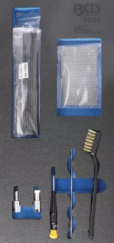 BGS 9389 Set accesorii de reparatii pentru piese din plastic cu baghete si pistol de lipit pe gaz BGS 9388