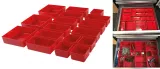 BGS 9550 Set cutii organizatoare pentru sertar dulap scule cu 7 sertare | 17 piese