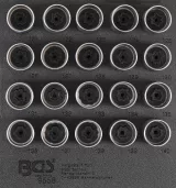 BGS 9558 Set chei desfăcut antifurt Tip C pentru Opel, 20 piese