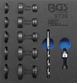 BGS 9739 Set freze pentru senzori de parcare | Ø 17 - 32 mm