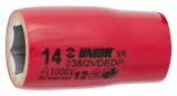 Unior 619165 Cheie tubulara 14 mm, anrenare 3/8" izolata la 1000 V