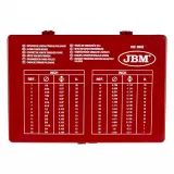 JBM 50652 Trusa oringuri dimensiuni in Inch, 386 piese