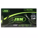 JBM 54178 Manusi mecanic auto, nitril negru - 7 mil, marimea L, 100 Buc