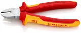 Knipex 7006180 Tăietor lateral (șfic) izolate,  manere multicomponent, testate VDE, lungime 180 mm