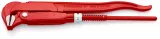 Knipex 8310010 Cleste pentru țevi la 90° vopsit electrostatic în roșu, lungime 310 mm
