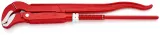 Knipex 8330015 Cleste pentru țevi cu fălci încovoiate vopsit electrostatic în roșu, lungime 420 mm