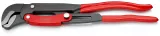 Knipex 8361015 Cleste pentru țevi cu fălci încovoiate cu reglare rapidă, manere acoperite cu plastic, lungime 420 mm