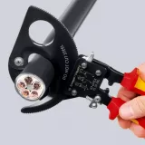 Knipex 9536250 Foarfeca pentru cabluri, lungime 250 mm
