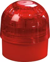 Sirena adresabila cu FLASH, 3 tonuri,  de interior/exterior, cu izolator IP65 92-100dB (A), culoare rosie.