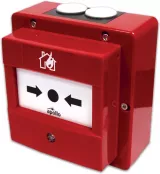 Buton adresabil de alarmare, seria XP95, culoare rosie, pentru montare pe suprafata in exterior