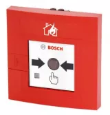 Buton adresabil manual de semnalizare incendiu, cu geam, rosu, de exterior IP54