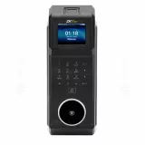 Terminal standalone de control acces cu tastatura, cititor de palma, amprenta si proximitate 125KHz (carduri EM 26 bit). Porturi: Wiegand IN/OUT, RS485, TCP/IP, USB-Host, WiFi* (optional), Iesire yala