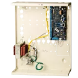 Centrala avansata cu interfata IP pe placa 8 - 128 zones, 8 partitii, 200 utilizatori, control acces 8 usi standard - 48 usi inteligente, carcasa medie, EN50131 grade 3