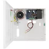 Sursa 12V DC, liniara, max 5 A in cutie metalica cu tamper si loc pentru acumulator 12V 17Ah