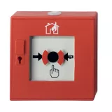BUTON ADRESABIL DE AVERTIZARE MANUALA INCENDIU CU IZOLATOR, ROSU