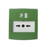 BUTON SEMNALIZARE INCENDIU, CULOARE VERDE, GEAM INCLUS
