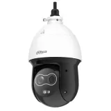 Camera PTZ termic dublu, rezoluție 4MP / 256×192, optică 12mm / 10mm , IR 35mt, IVS , 12Vdc/PoE+