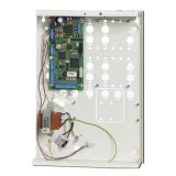Centrala de efractie cu 8 - 32 zone, 2 partitii, control acces 16 tastaturi/ cititoare, 200 mem. evenimente, 50 utilizatori, 3-255 iesiri, automatizari