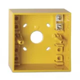 Cutie de montare la suprafață cu conector de împământare, GALBENA