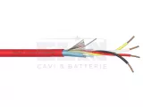 Cablu de incendiu rosu 2x2x0.8mm, ecranat, 450V