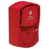 Sirena de evacuare cu 7 mesaje, Rosie cu flash rosu, Baza mica - pentru interior IP45, 100dB ,montaj pe perete