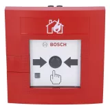 Buton adresabil cu geam, de culoare rosie, RAL 3001 de tip LSN improved , IP52