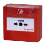 Buton adresabil cu geam restabil din plastic, de culoare rosie, de tip LSN improved