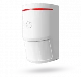 Detector PIR adresabil de interior. Sensibilitate reglabila pe doua nivele, unghi / distanta detectie: 110 °/ 12 m (cu lentila standard)