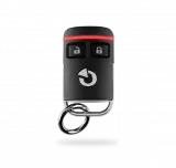 Telecomanda radio cu 2 butoane. Comunicatie bidirectionala, neagra