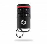 Telecomanda radio cu 4 butoane. Comunicatie bidirectionala, neagra