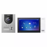 Kit videointerfon IP , 2 MP, 1 familie, aparent/ingropat, 7 inch, control de la distanta, PoE
