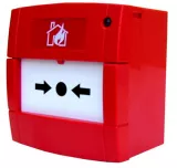 Buton conventional de alarmare, culoare rosie, cu geam, de interior