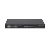 Switch cu management cu 16 porturi Poe (10/100M), 2 porturi combo: RJ-45 (10/100/1000M) sau SFP (1000M), putere 240W