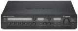 Mixer amplificator, 2 canale, 120W, 6 intrari audio (microfon / linie), 2 tonuri "chime", iesire de tip "music only"