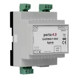 Porta 4.0, interfata IP bidirectionala pentru protocol Konnex(KNX); instalare pe sina DIN
