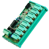 Modul Plug In intrari 4-20mA; 8 intrari analogice (4-20mA) protejate cu siguranta fuzibila.