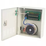 SURSA ALIMENTARE IN COMUTATIE 24VDC 10AH, 18 IESIRI PROTEJATE, CUTIE METALICA 25.1X21.3X9.4CM