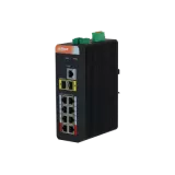 SWITCH-URI - Switch industrial administrat Gigabit PoE 2.0 cu 10 porturi, dintre care 8 porturi PoE, transmisie pana la 250m, https:b2b.sielinvest.ro