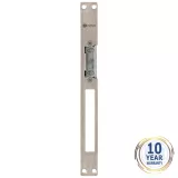 Yala FAIL-SECURE + contraplaca simetrica, consum la 12Vcc: 540mA, dimensiuni yala: 67x21x28mm, dimensiuni contraplaca: 250x25x3mm.