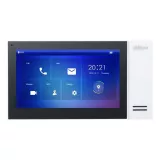 Monitor videointerfon IP, handsfree, interior, ecran 7" cu touchscreen, rezolutie 1024x600, butoane touch