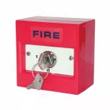 BUTOANE INCENDIU - Buton actionat cu cheie, 2 pozitii, un singur contact NO/NC, culoare rosie, de interior, https:b2b.sielinvest.ro