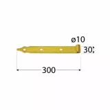 Balama poarta tip curea ZP fi 10 300x30x3,0 mm