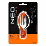 Briceag camping Neo Tools, 4 in 1, 10 cm, husa